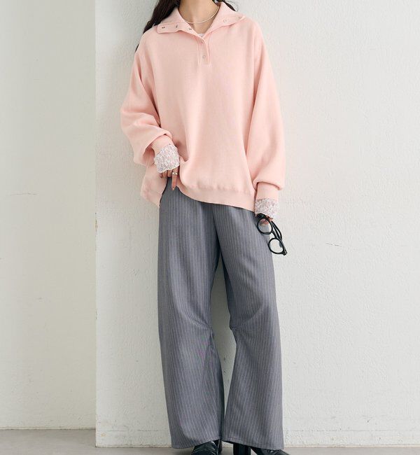  「26SSスウェットライクヘンリーニット」|ニット・セーター|