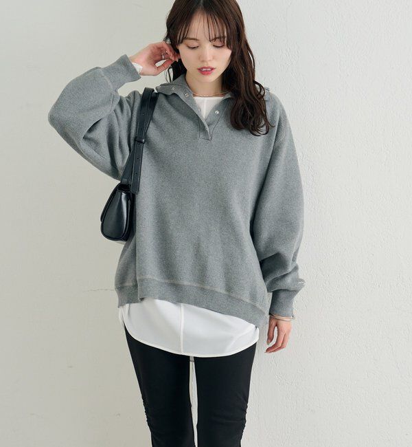  「26SSスウェットライクヘンリーニット」|ニット・セーター|