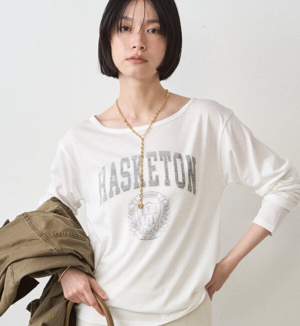  「シアーカレッジロンT」|Tシャツ・カットソー|オフホワイト