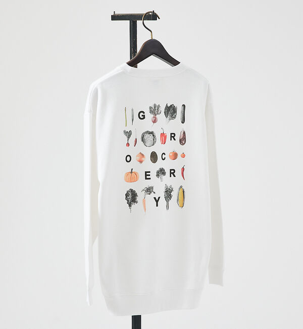 ABAHOUSE「【PORTLAND-GROCERY】バックプリント クルーネックスウェット /」|スウェット・ジャージ|