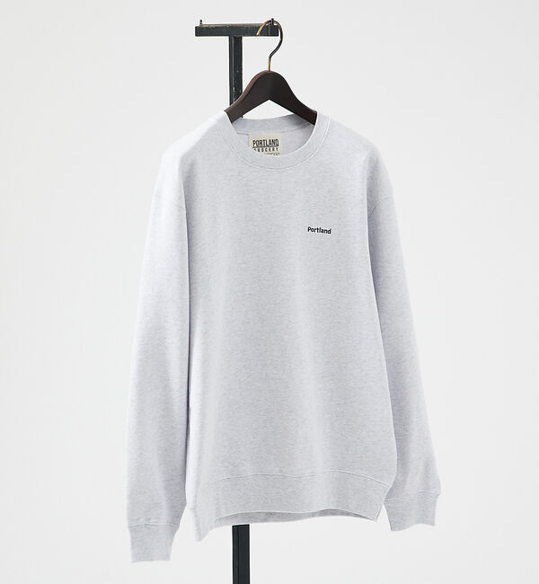 ABAHOUSE「【PORTLAND-GROCERY】バックプリント クルーネックスウェット /」|スウェット・ジャージ|グレー