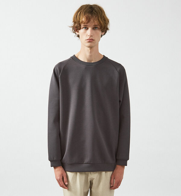 ABAHOUSE「【インバーテッドプリーツ】 ダンボールニット プルオーバー / クルーネック ス」|スウェット・ジャージ|