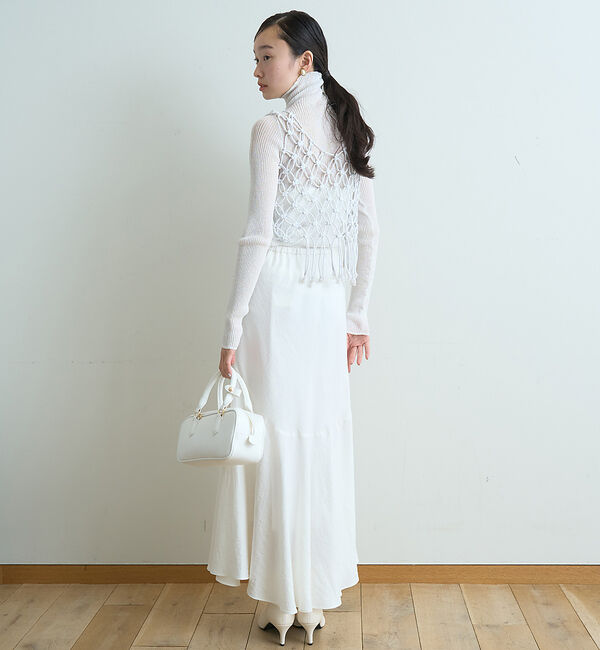 Rouge vif「【一部店舗限定】マクラメニットベスト」|ベスト・ジレ|