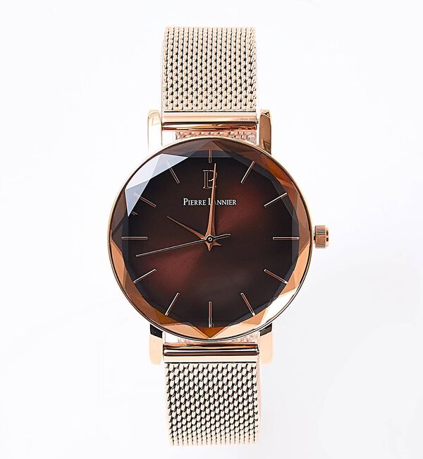 Rouge vif「【Pierre Lannier/ピエール・ラニエ】マルチプル/金属ベルト/レディ」|腕時計|