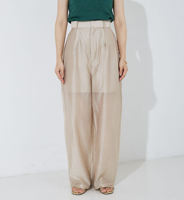 NOMINE「【セットアップ着用可】シアー ワイドパンツ」|その他|