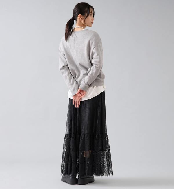 Liesse「ラメ裏毛プルオーバー」|Tシャツ・カットソー|