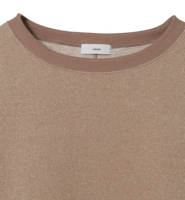 Liesse「ラメ裏毛プルオーバー」|Tシャツ・カットソー|