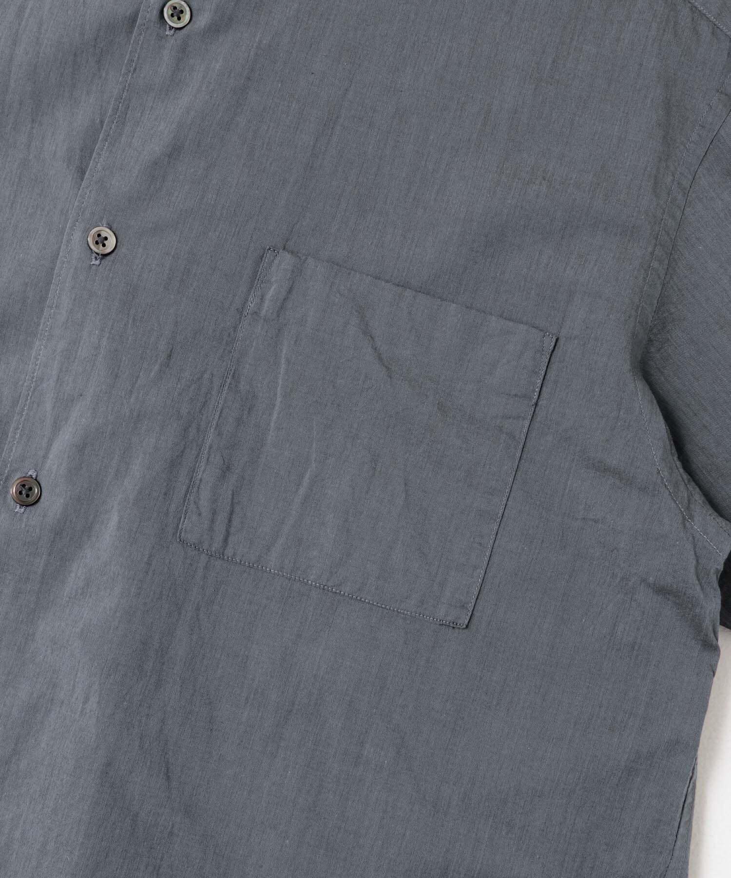 URBAN RESEARCH DOORS「玉虫シャンブレー バンドカラーシャツ」|シャツ・ブラウス|