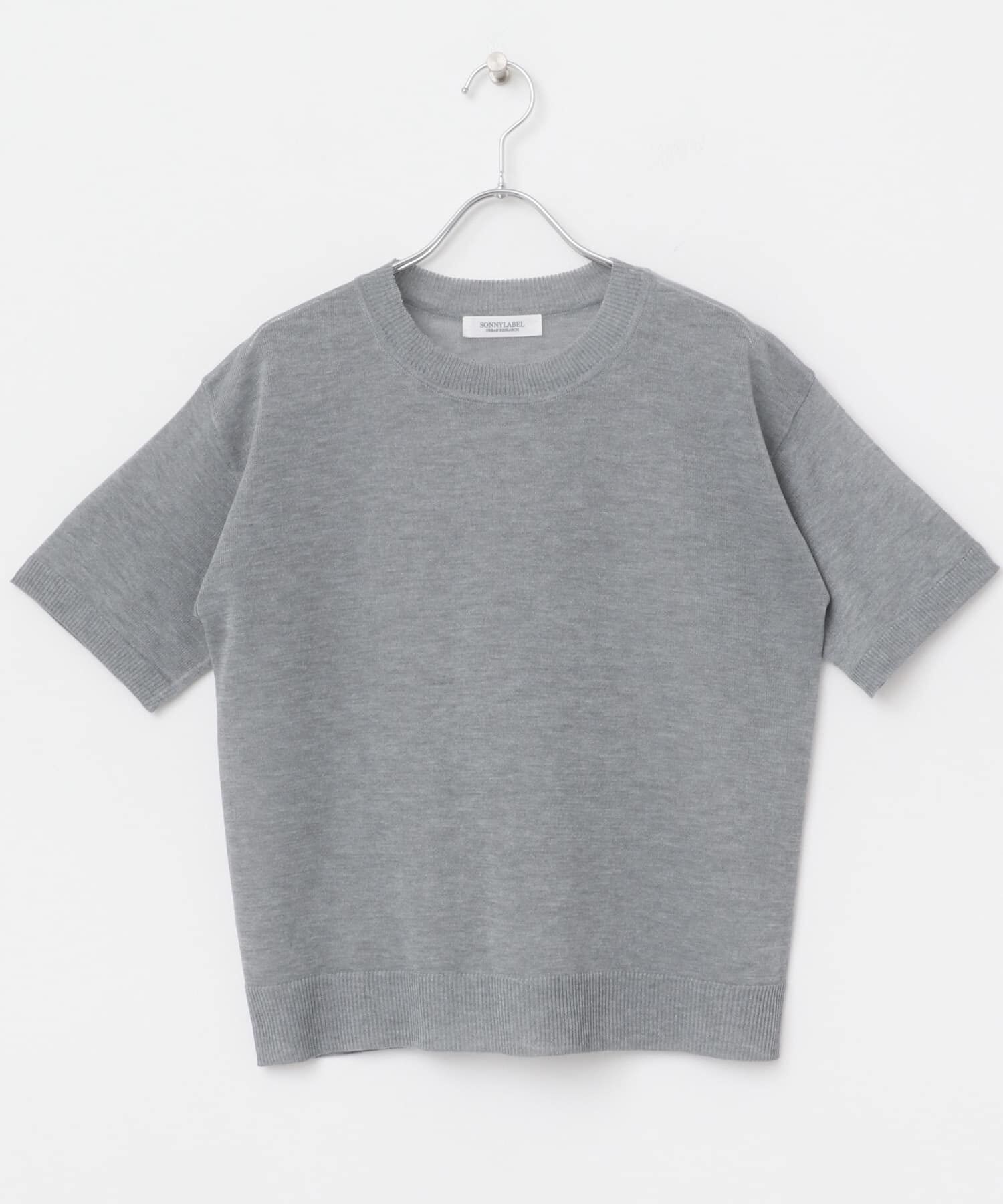 Sonny Label 「シアーラメニットTシャツ」|ニット・セーター|