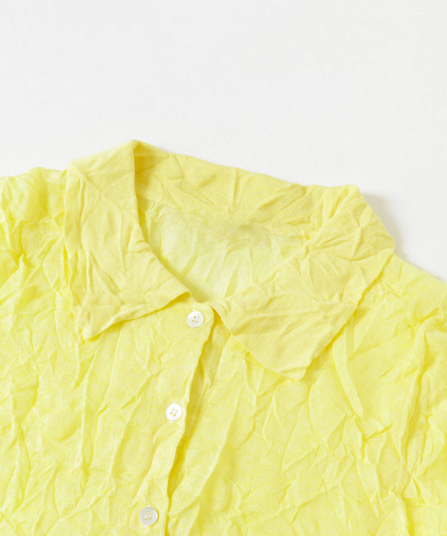 URBAN RESEARCH「new basic　リネン混ワッシャーシャツカラーニット」|ニット・セーター|