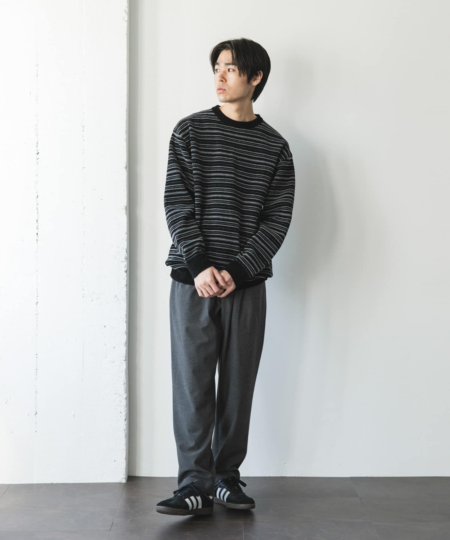 URBAN RESEARCH DOORS「モールマルチボーダーニット」|ニット・セーター|