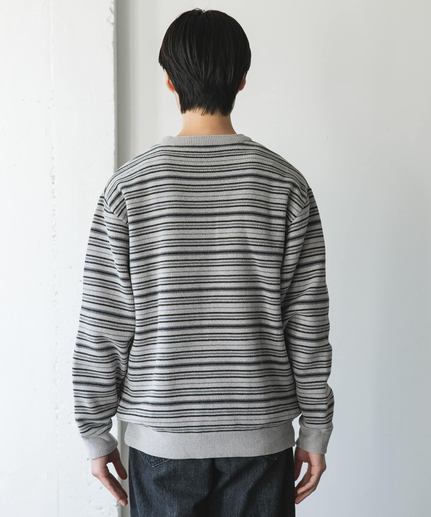 URBAN RESEARCH DOORS「モールマルチボーダーニット」|ニット・セーター|