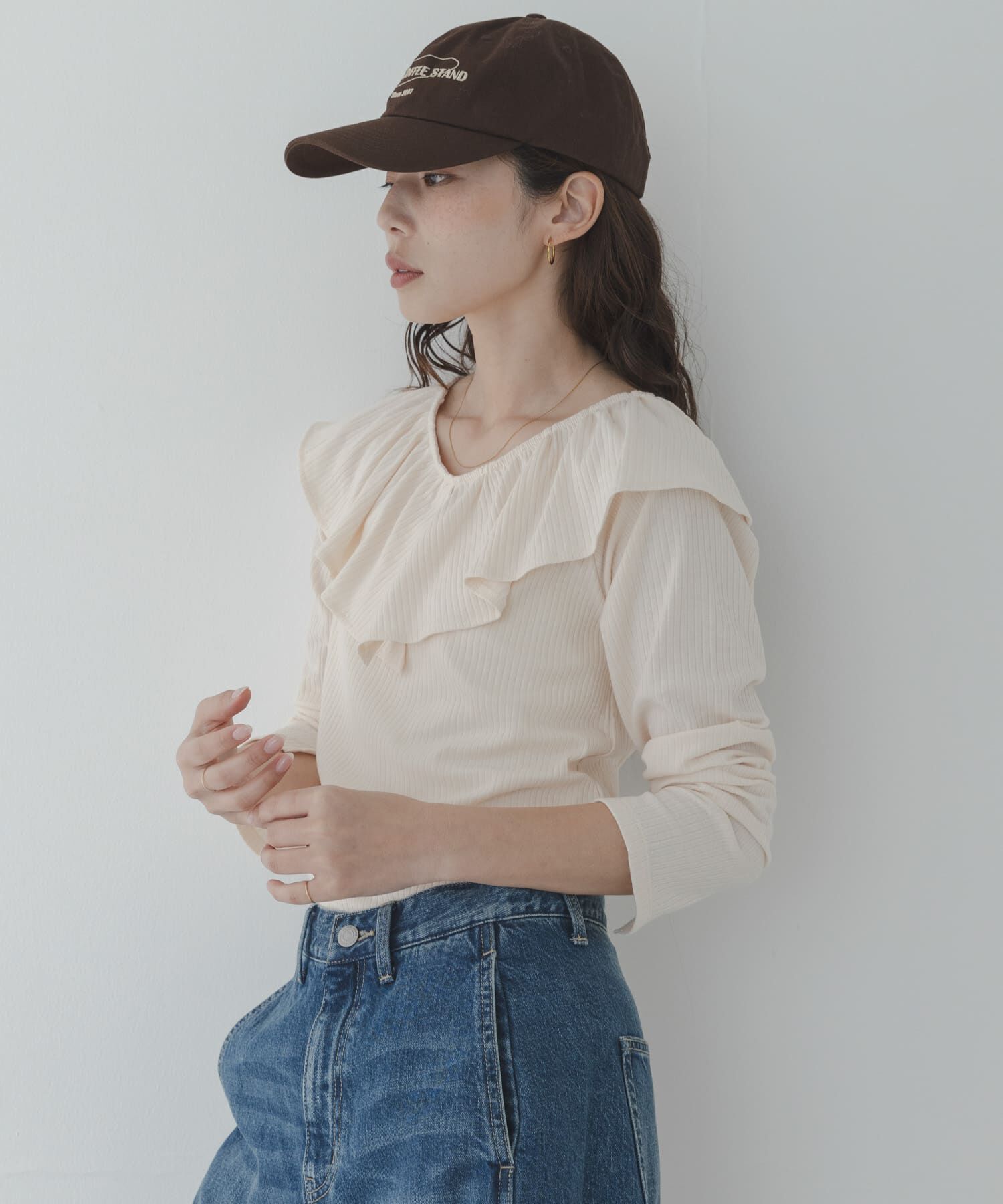 Sonny Label 「『WEB限定』フリルカラーテレコプルオーバー」|Tシャツ・カットソー|