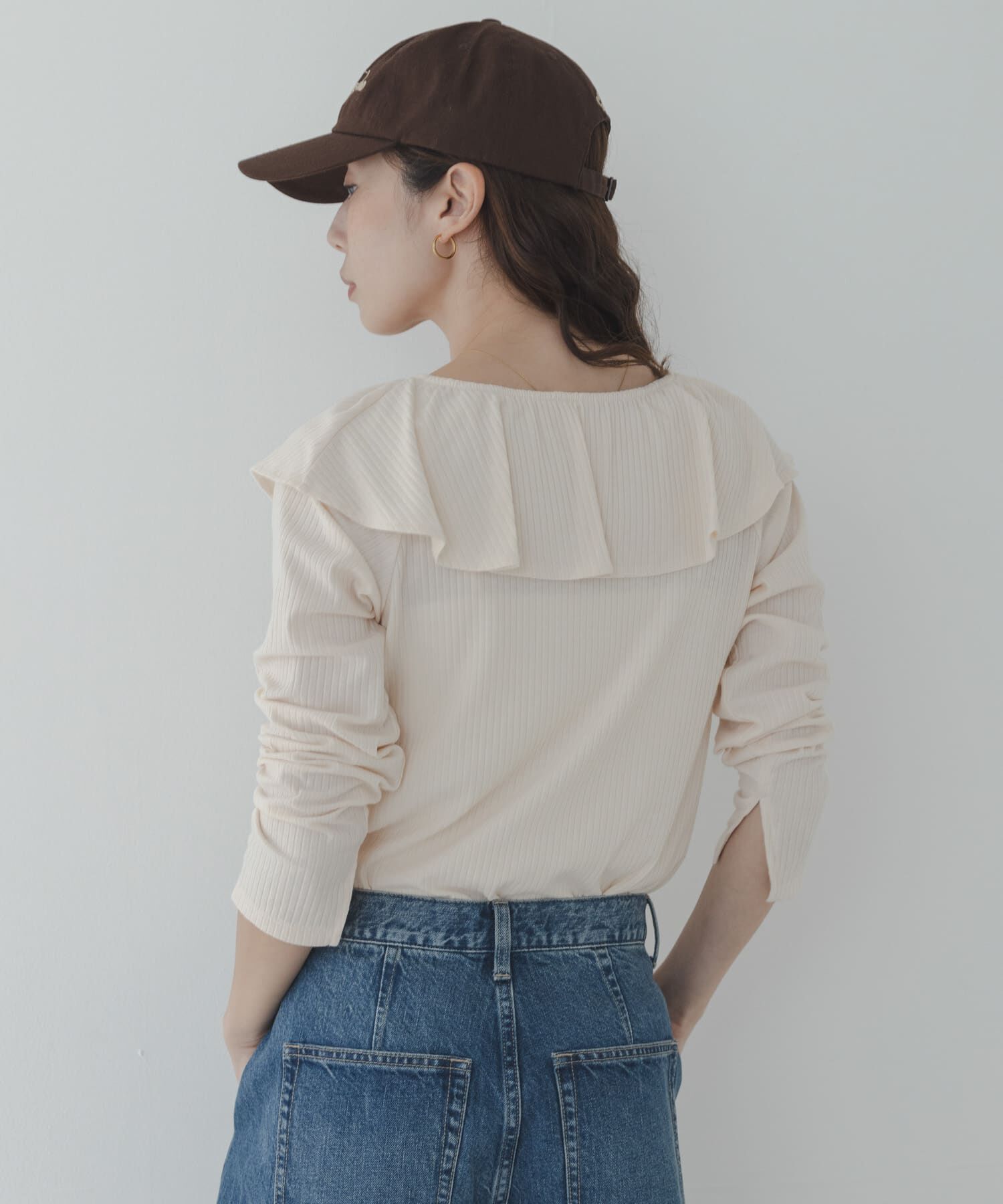 Sonny Label 「『WEB限定』フリルカラーテレコプルオーバー」|Tシャツ・カットソー|