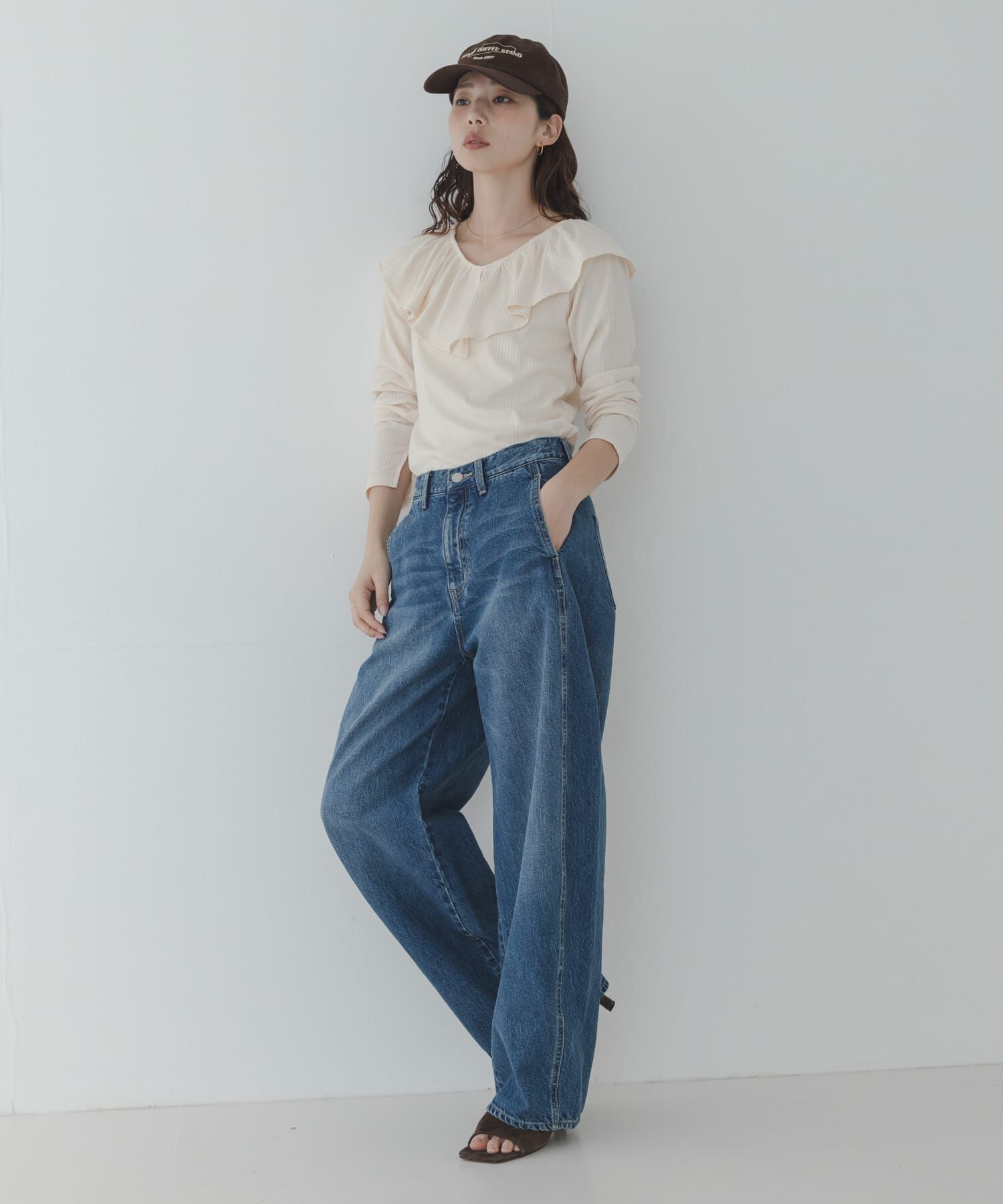 Sonny Label 「『WEB限定』フリルカラーテレコプルオーバー」|Tシャツ・カットソー|