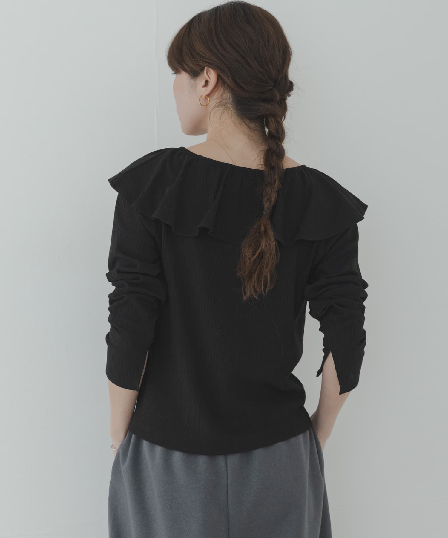 Sonny Label 「『WEB限定』フリルカラーテレコプルオーバー」|Tシャツ・カットソー|