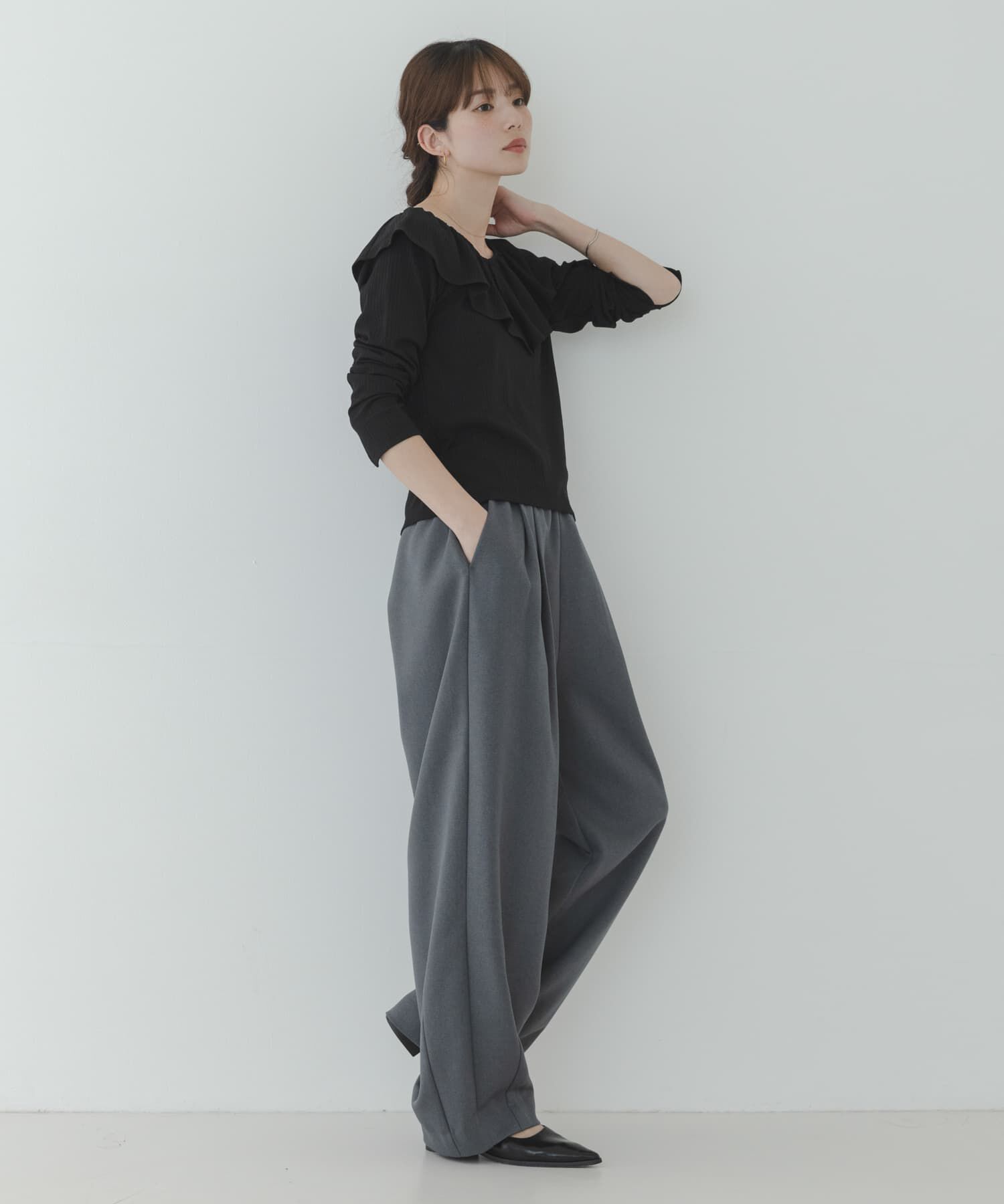 Sonny Label 「『WEB限定』フリルカラーテレコプルオーバー」|Tシャツ・カットソー|