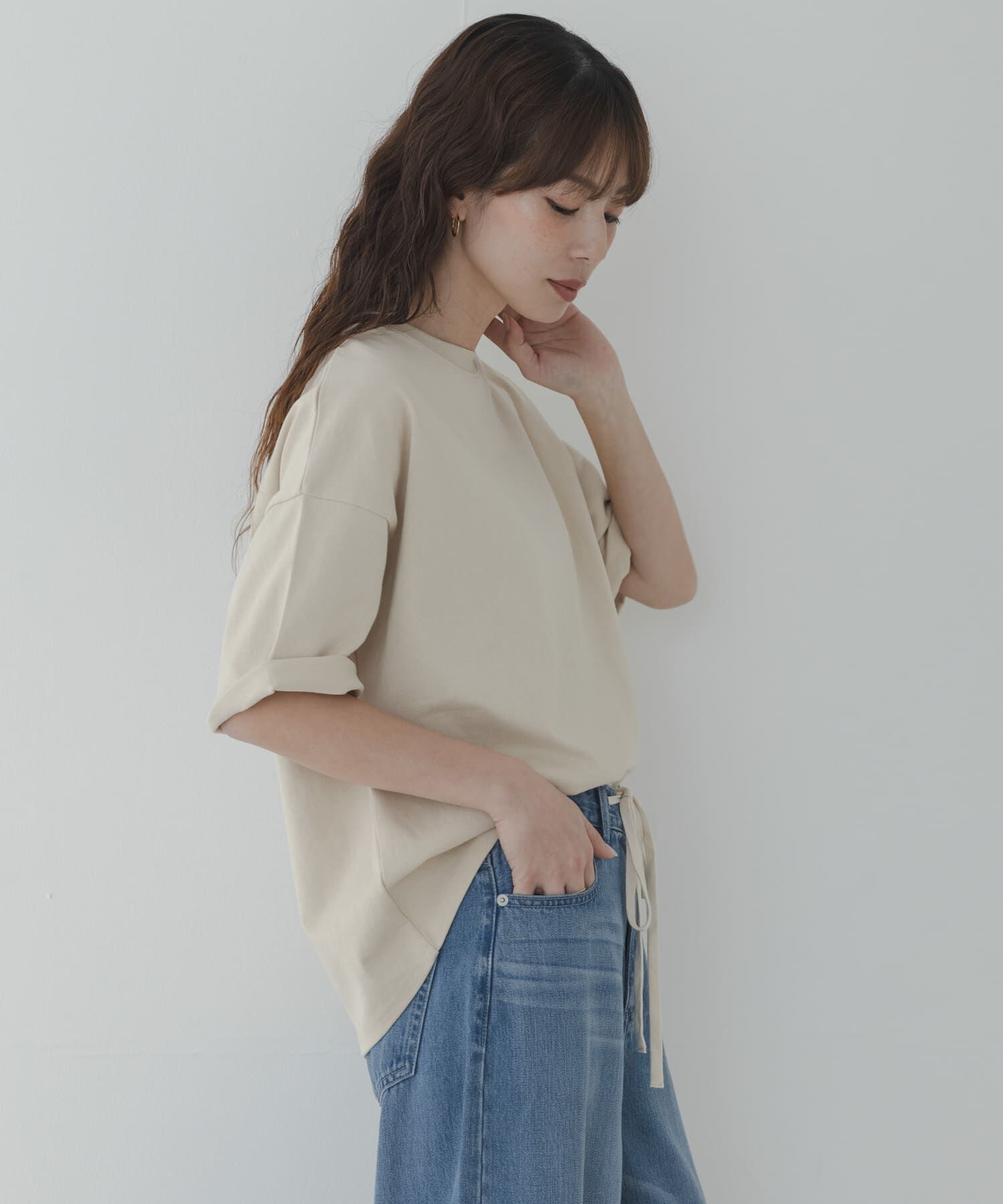 Sonny Label 「コットンハーフスリーブプルオーバー」|Tシャツ・カットソー|