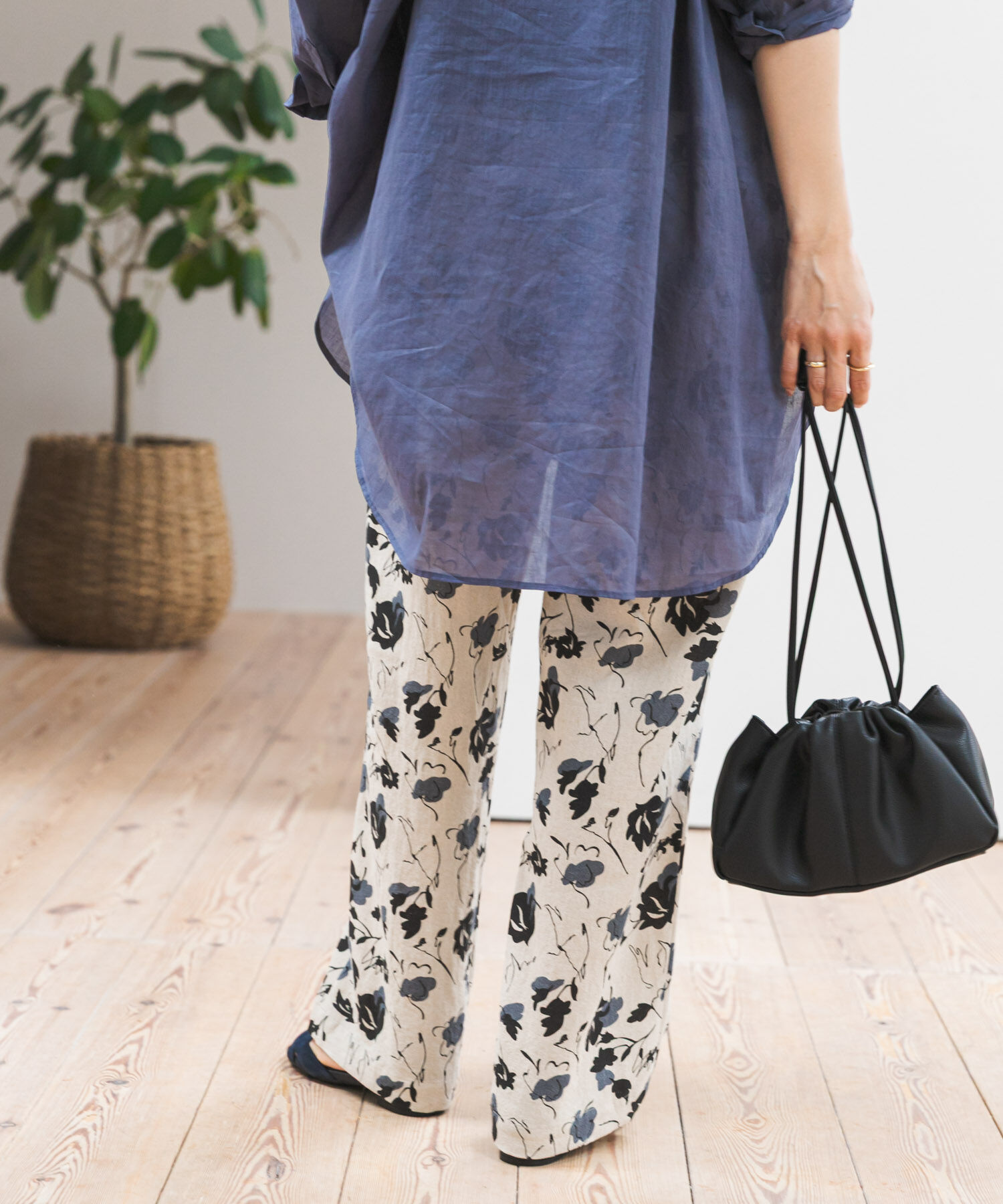 URBAN RESEARCH DOORS「『WEB限定』リネンリヨセルプリントイージーパンツ」|その他|