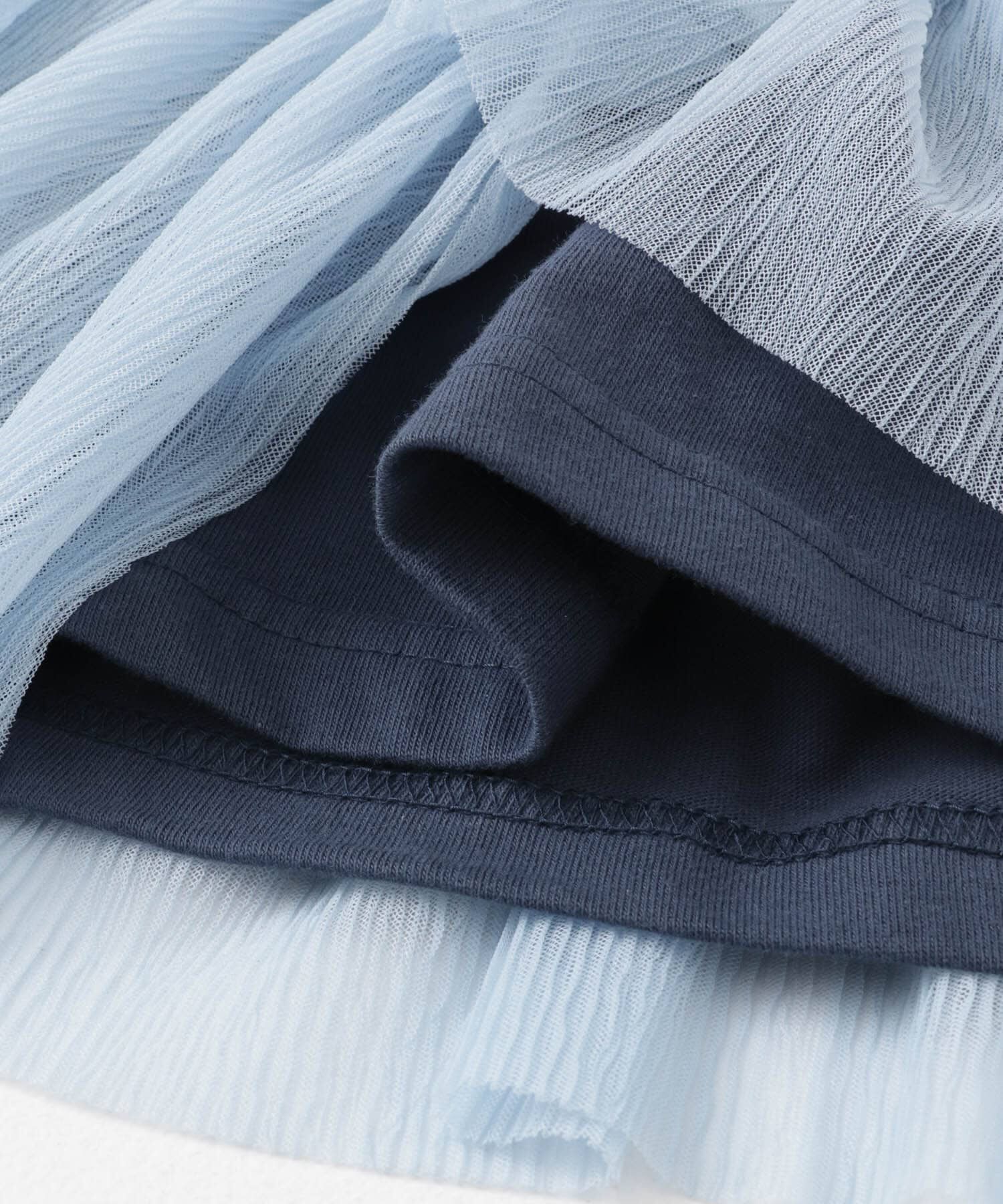  「アシメフリルドッキングTEE」|Tシャツ・カットソー|