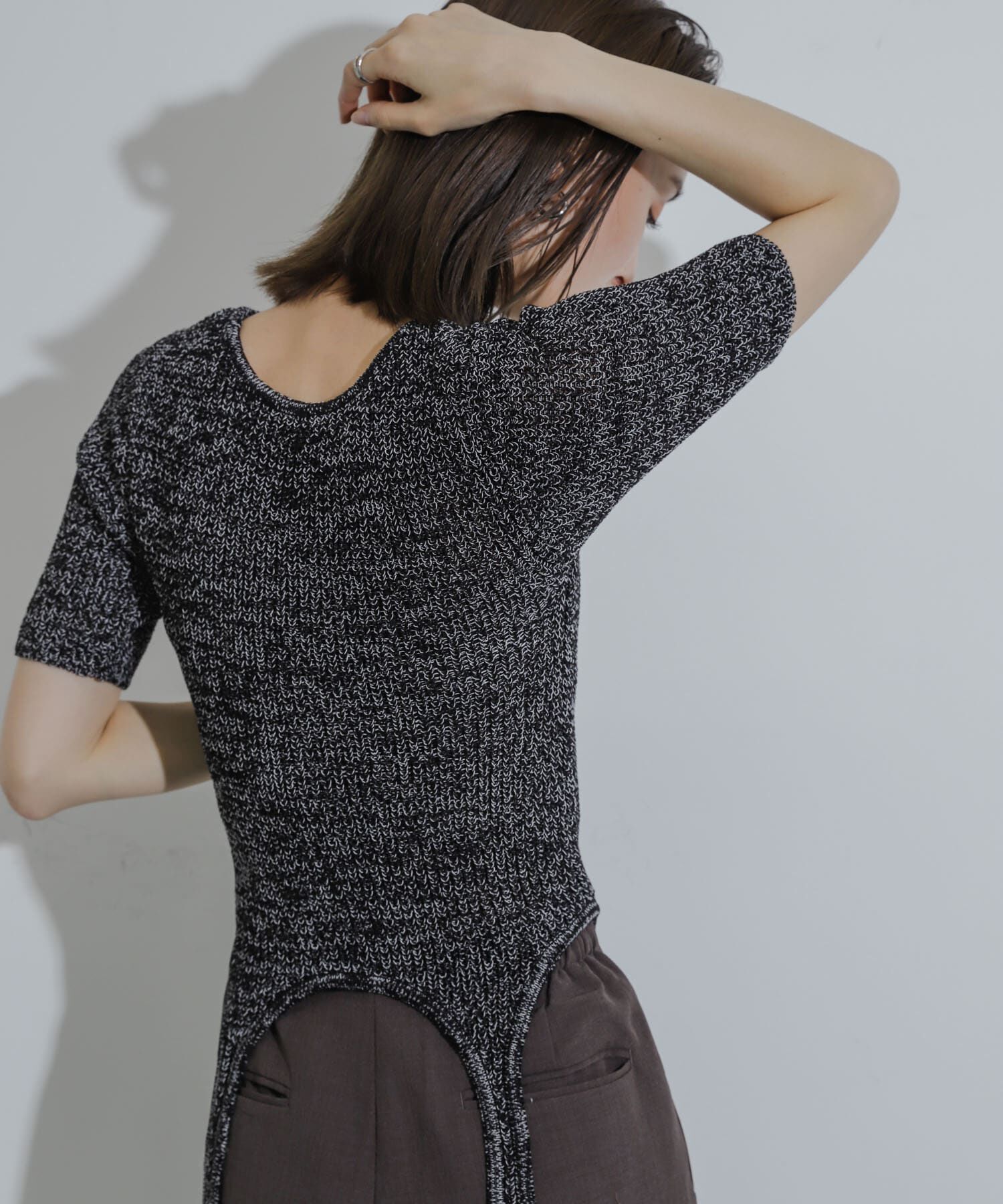 SENSE OF PLACE by URBAN RESEARCH「ガーターデザインセーター(5分袖)」|ニット・セーター|