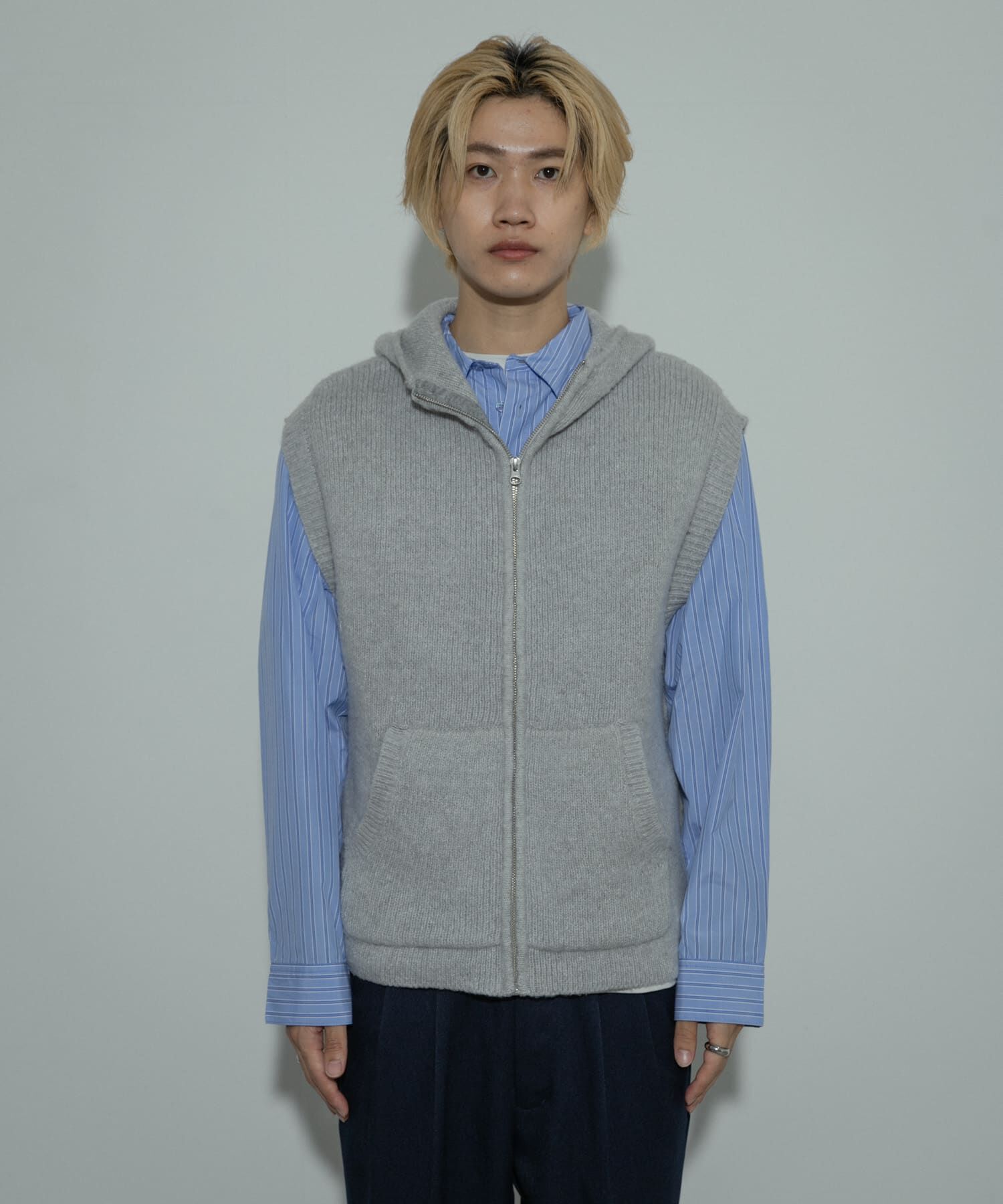 SENSE OF PLACE by URBAN RESEARCH「『洗濯可』シャギーフーディーベスト」|ベスト・ジレ|