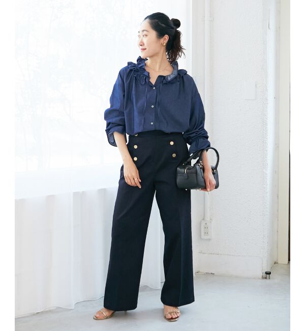  「《手洗い可能》マリンワイドパンツ」|その他|