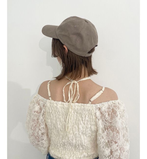  「フェイクスエードロングブリムキャップ」|キャップ・キャスケット|