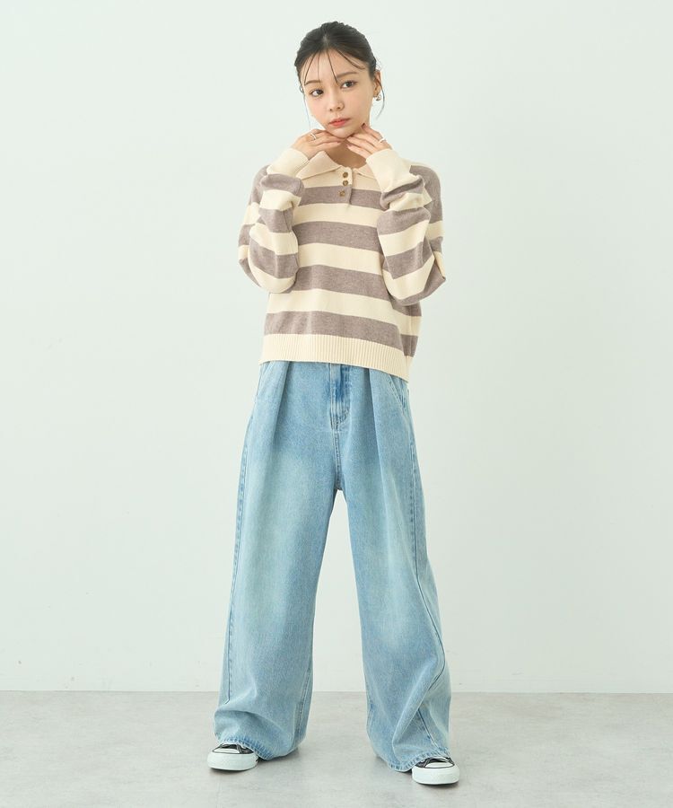 earth music&ecology「ラガーニット」|ニット・セーター|