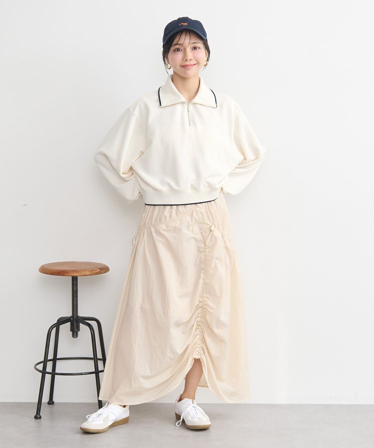 earth music&ecology「ドロストギャザースカート」|スカート|