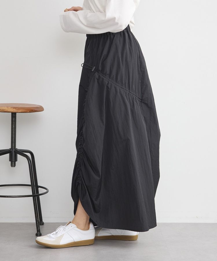 earth music&ecology「ドロストギャザースカート」|スカート|