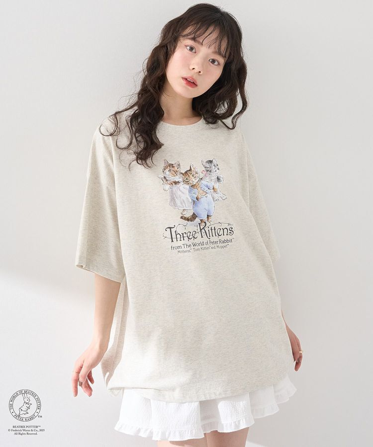 earth music&ecology「PeterRabbit(TM)/earth こねこのトムＴ」|Tシャツ・カットソー|Oatmeal