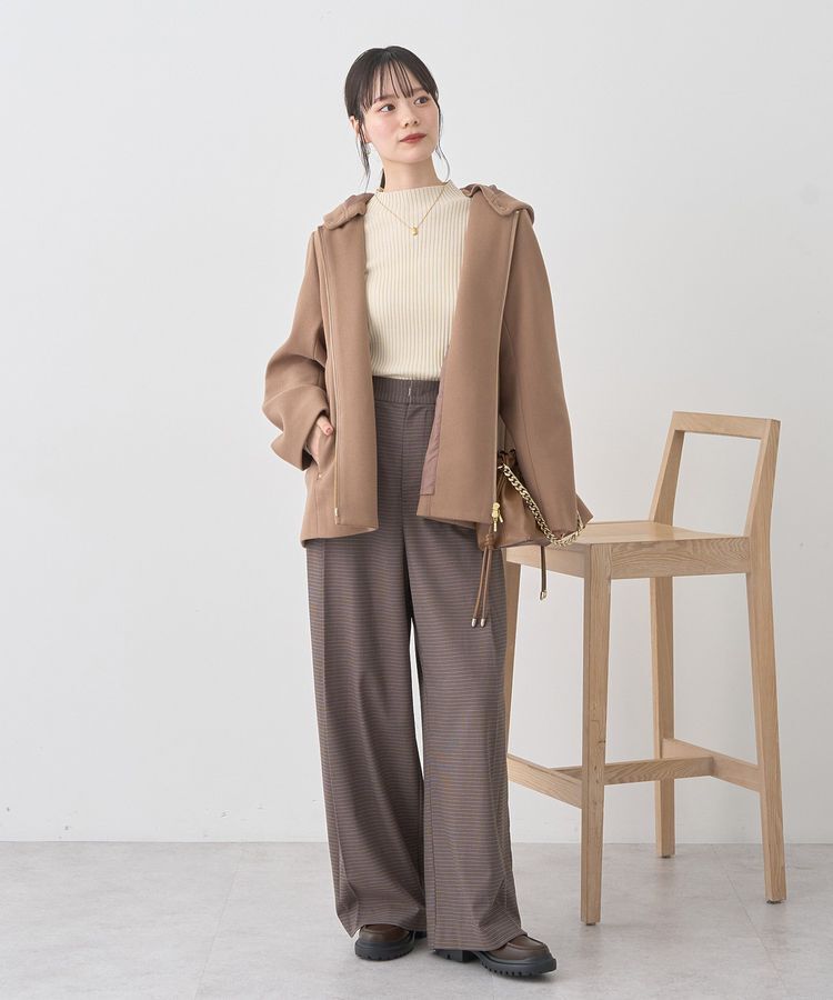 earth music&ecology「ハイネックリブニットプルオーバー」|ニット・セーター|