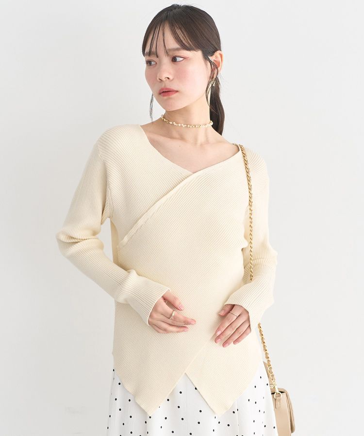 earth music&ecology「クロスニットプルオーバー」|ニット・セーター|