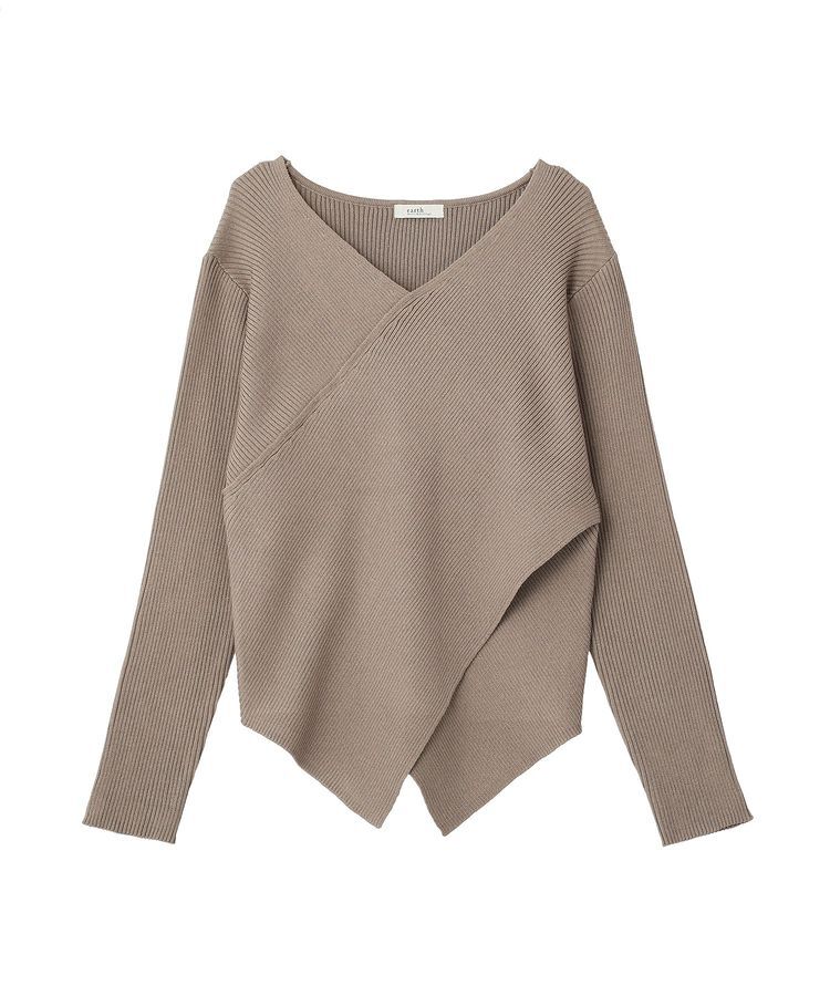 earth music&ecology「クロスニットプルオーバー」|ニット・セーター|