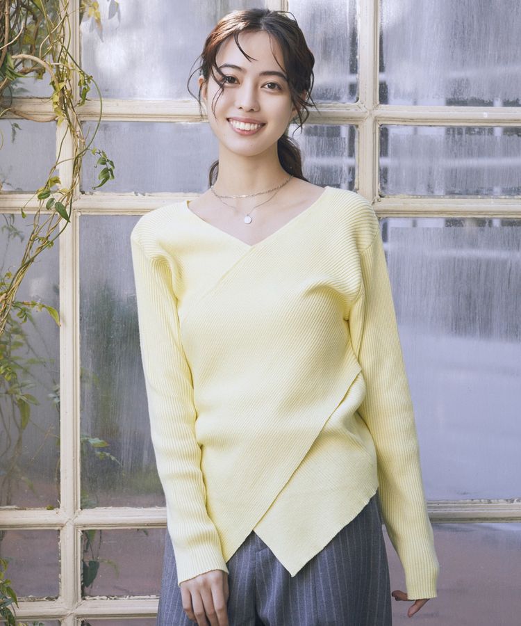 earth music&ecology「クロスニットプルオーバー」|ニット・セーター|