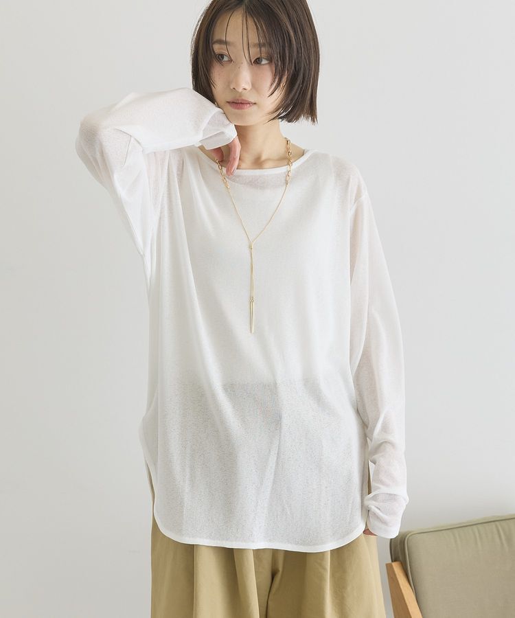 AMERICAN HOLIC「ラウンドカットシアープルオーバー」|Tシャツ・カットソー|