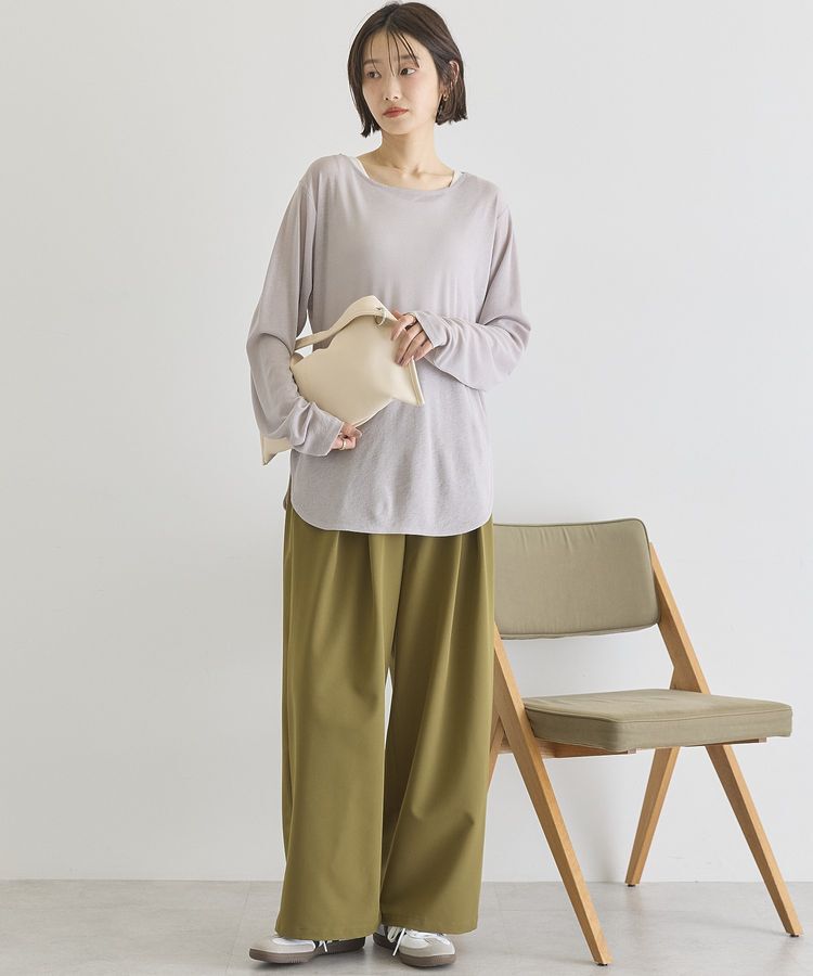 AMERICAN HOLIC「ラウンドカットシアープルオーバー」|Tシャツ・カットソー|