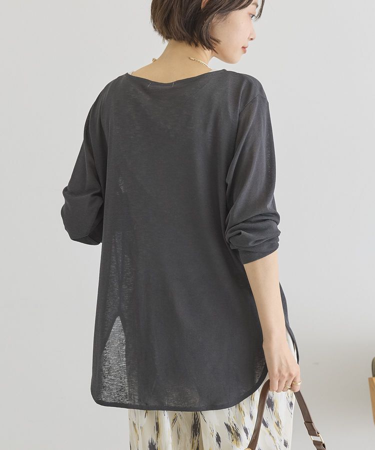 AMERICAN HOLIC「ラウンドカットシアープルオーバー」|Tシャツ・カットソー|