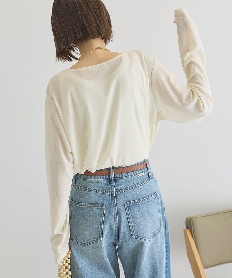 AMERICAN HOLIC「ラウンドカットシアープルオーバー」|Tシャツ・カットソー|