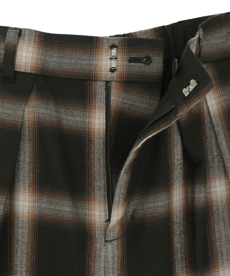 GARAGE OF GOOD CLOTHING「【日本製】オンブレチェック２タックワイドパンツ」|その他|