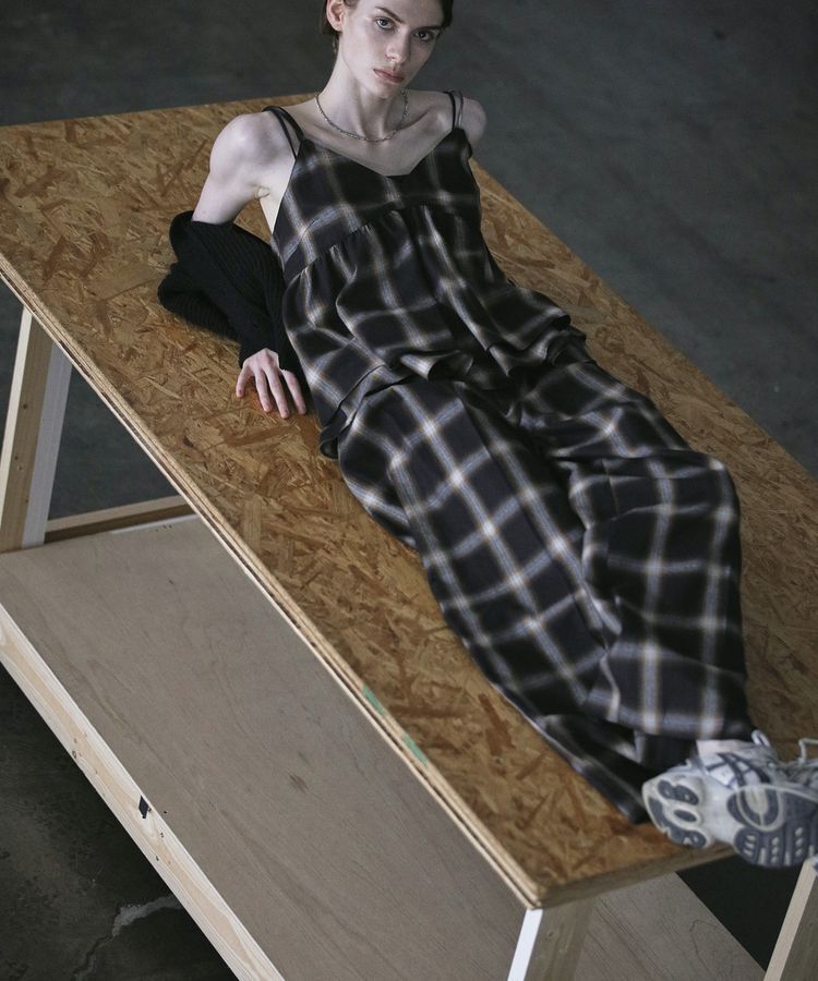 GARAGE OF GOOD CLOTHING「【日本製】オンブレチェック２タックワイドパンツ」|その他|