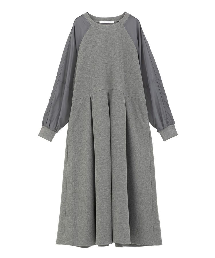 GARAGE OF GOOD CLOTHING「ダンボール&times;異素材タックワンピース」|ワンピース|