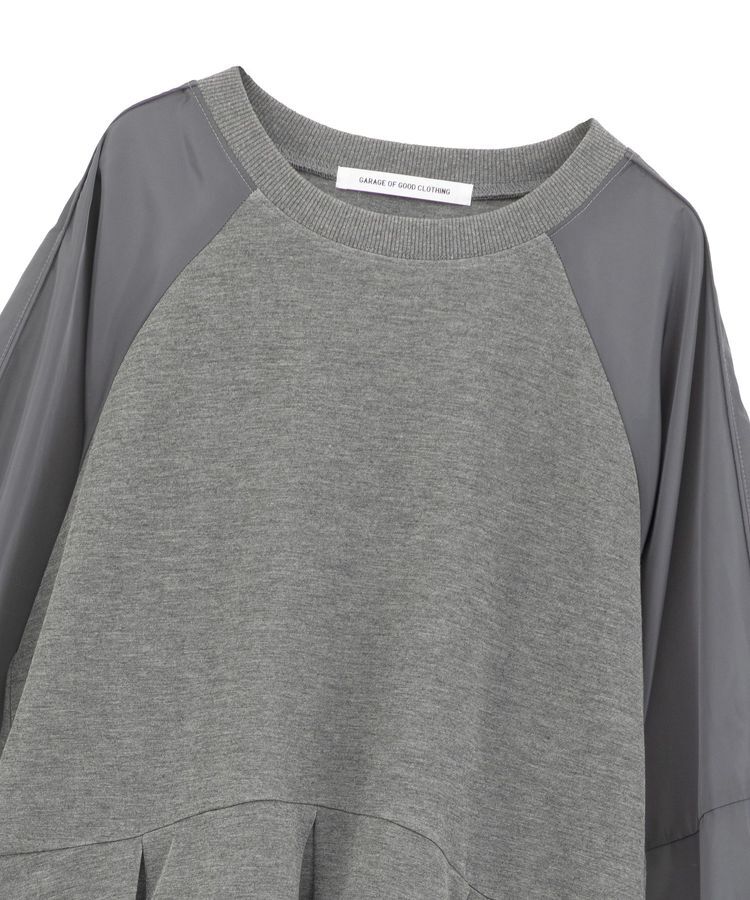 GARAGE OF GOOD CLOTHING「ダンボール&times;異素材タックワンピース」|ワンピース|