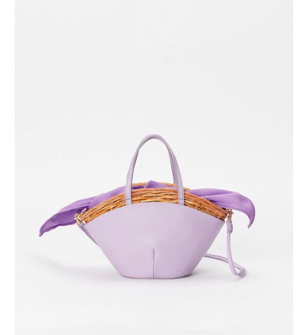 allureville「レザーコンビカゴバッグ」|かごバッグ|