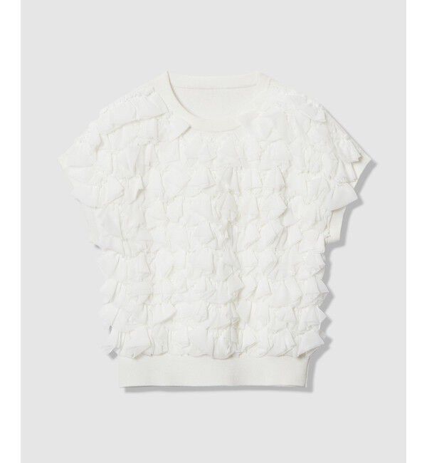 LOULOU WILLOUGHBY「【LOULOU WILLOUGHBY】ペタルパピヨンプルオーバー」|ニット・セーター|