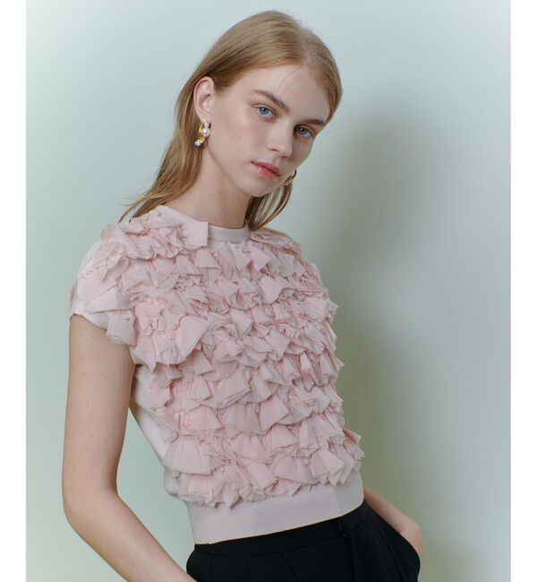 LOULOU WILLOUGHBY「【LOULOU WILLOUGHBY】ペタルパピヨンプルオーバー」|ニット・セーター|