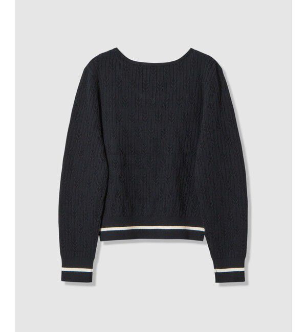 allureville「Ｗミニケーブルプルオーバー」|ニット・セーター|