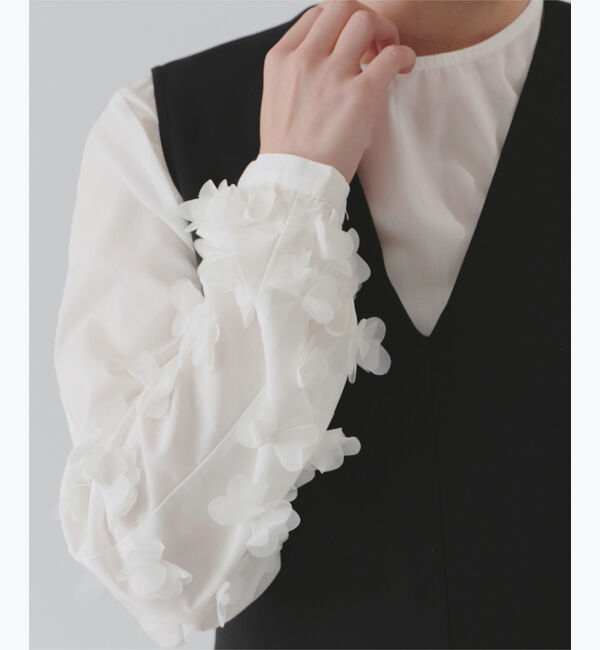 titivate「チュールフラワーブラウス」|シャツ・ブラウス|