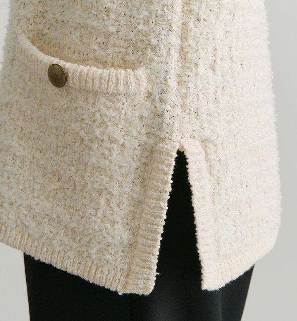  「ツィードライクニットベスト」|ニット・セーター|